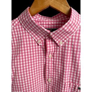 Vineyard Vines Pink Gingham Classic Fit Button Down Shirt Men’s Large